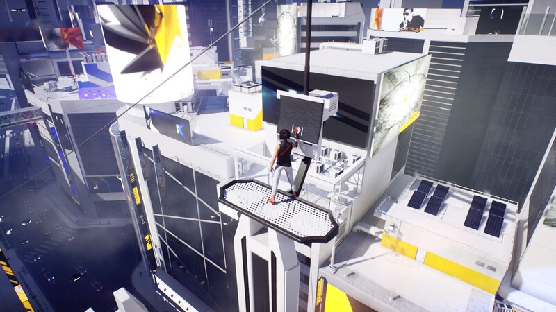 Person on Rooftop — White