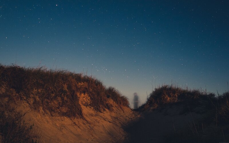 Person on Sand Dunes