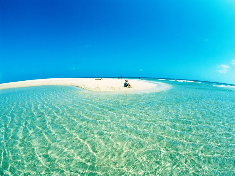 Person on Sandbar