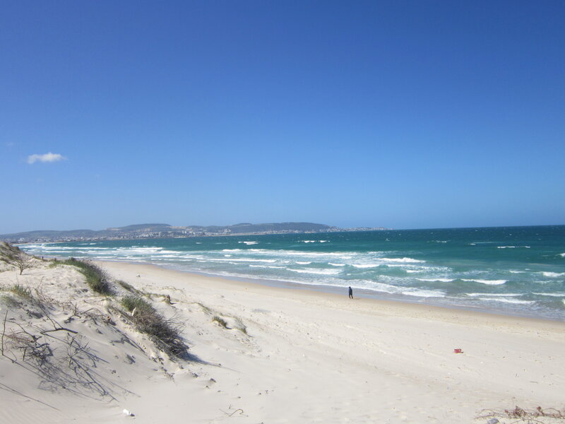 Person on Sandy Beach
