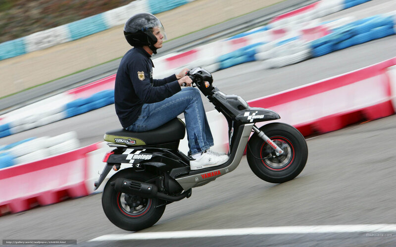 Person on Scooter — Black, Dynamic, Photograph, Helmet