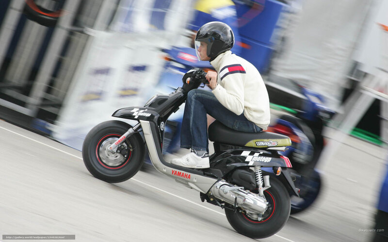 Person on Scooter — Black, Dynamic, Photograph