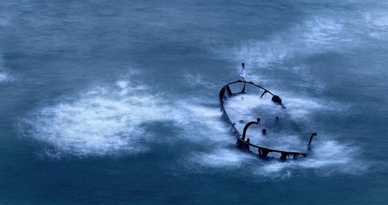 Person on Shipwreck