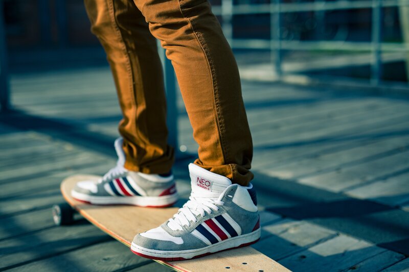 Person on Skateboard — Brown