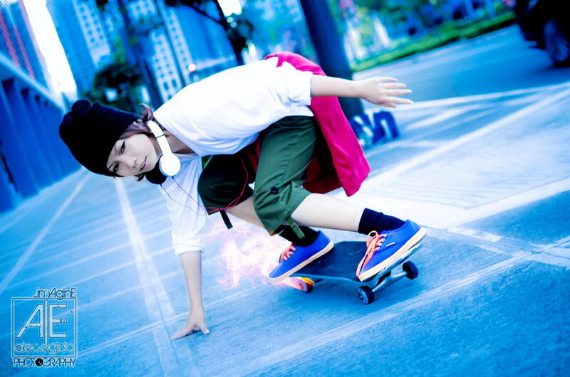 Person on Skateboard