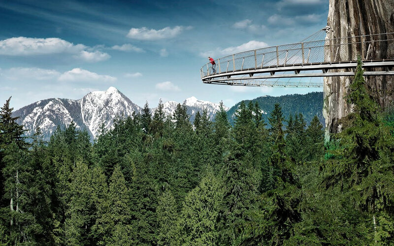 Person on Skybridge