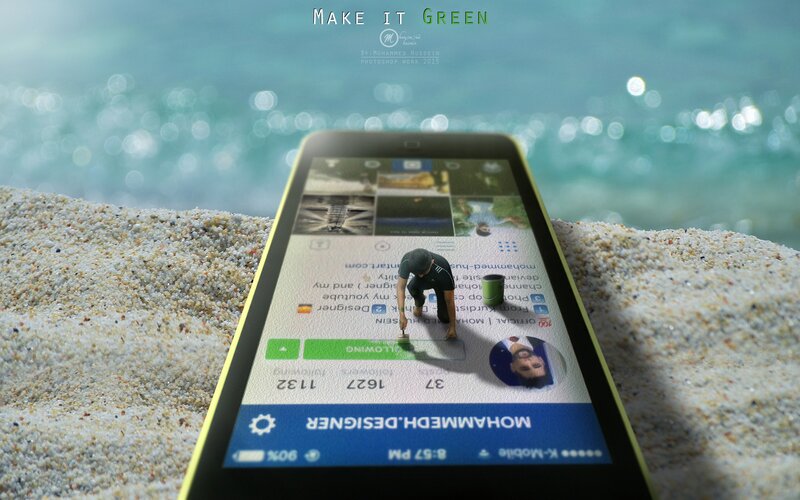 Person on Smartphone Screen