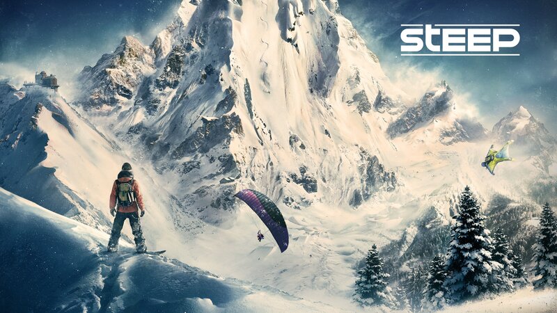Person on Snowy Mountain — White, Dramatic, Winter, Digital Art
