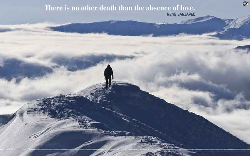 Person on Snowy Peak — White
