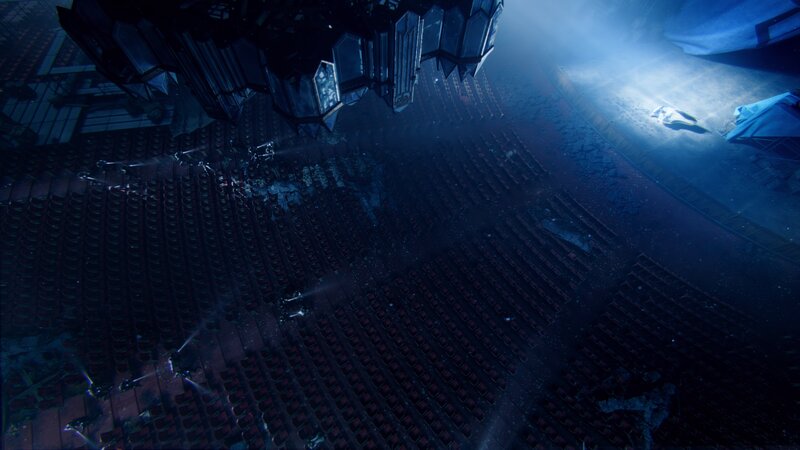 Person on Stage Floor