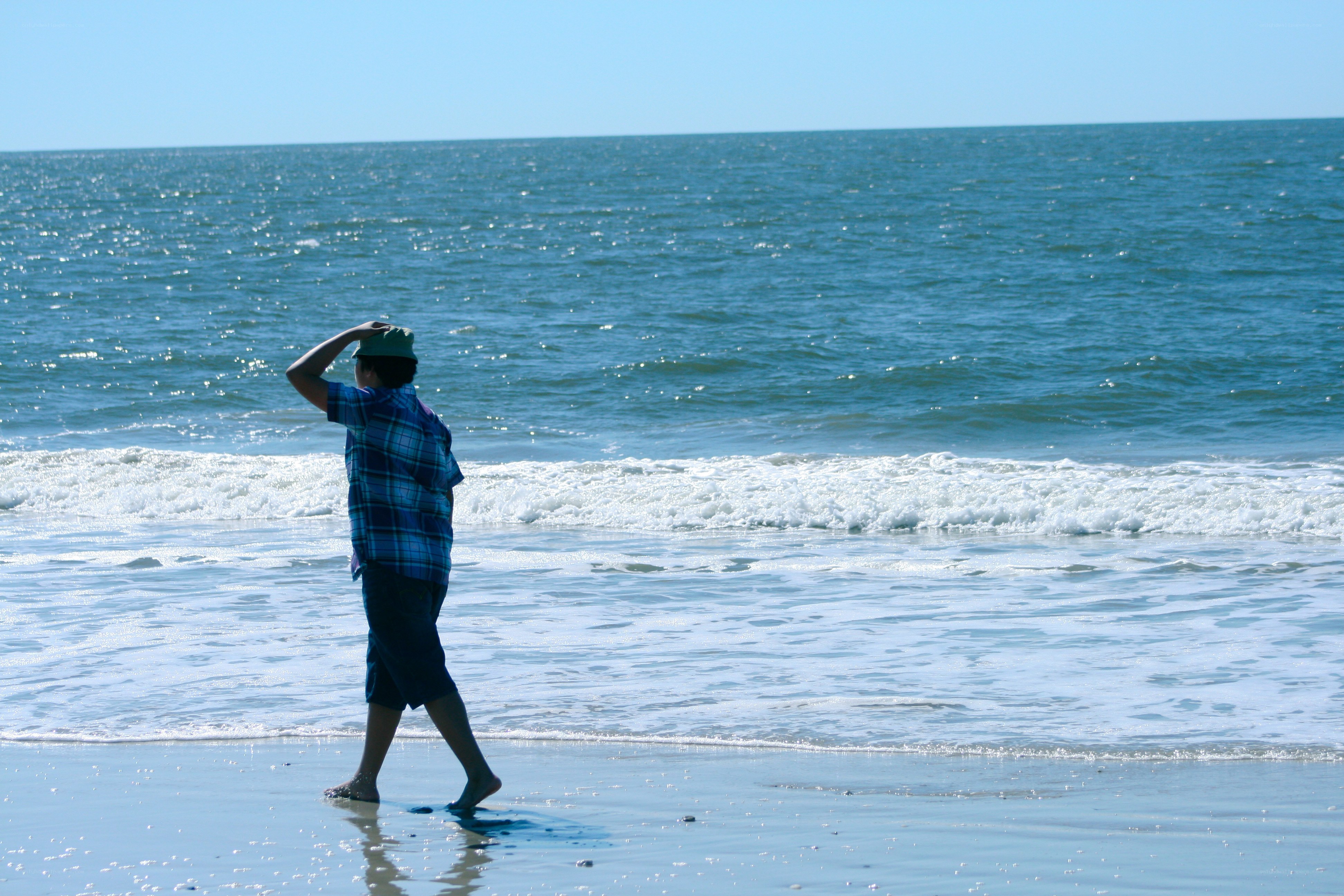 Person on the beach
