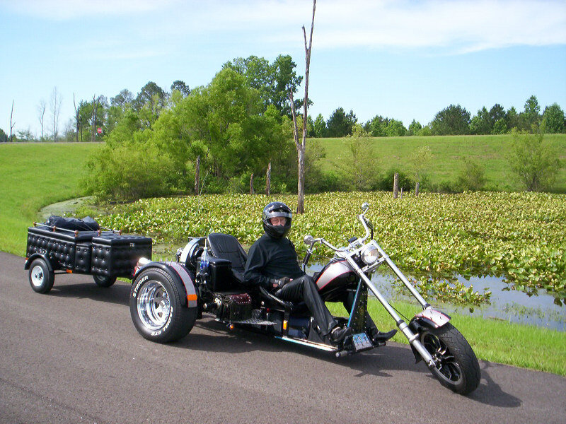 Person on Trike with Trailer