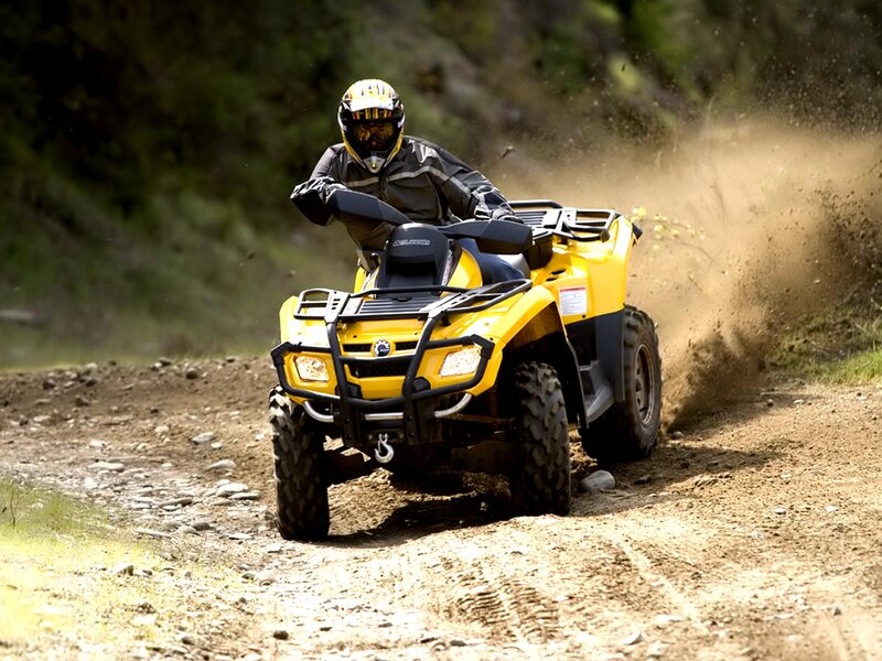 Person on Yellow ATV — Active, Afternoon