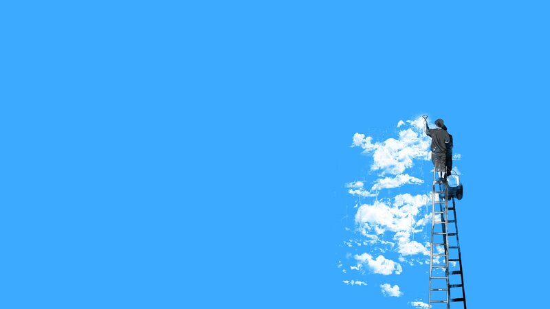 Person Painting Clouds