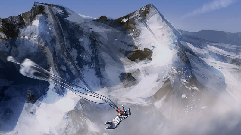 Person Paragliding