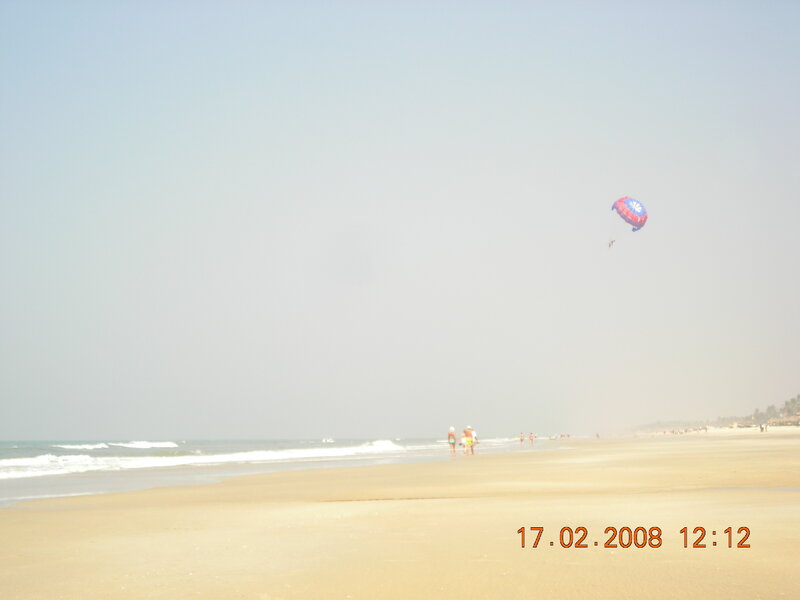 Person Parasailing — Blue, Calm