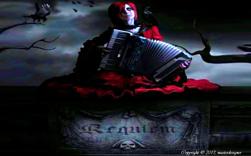 Person Playing Accordion