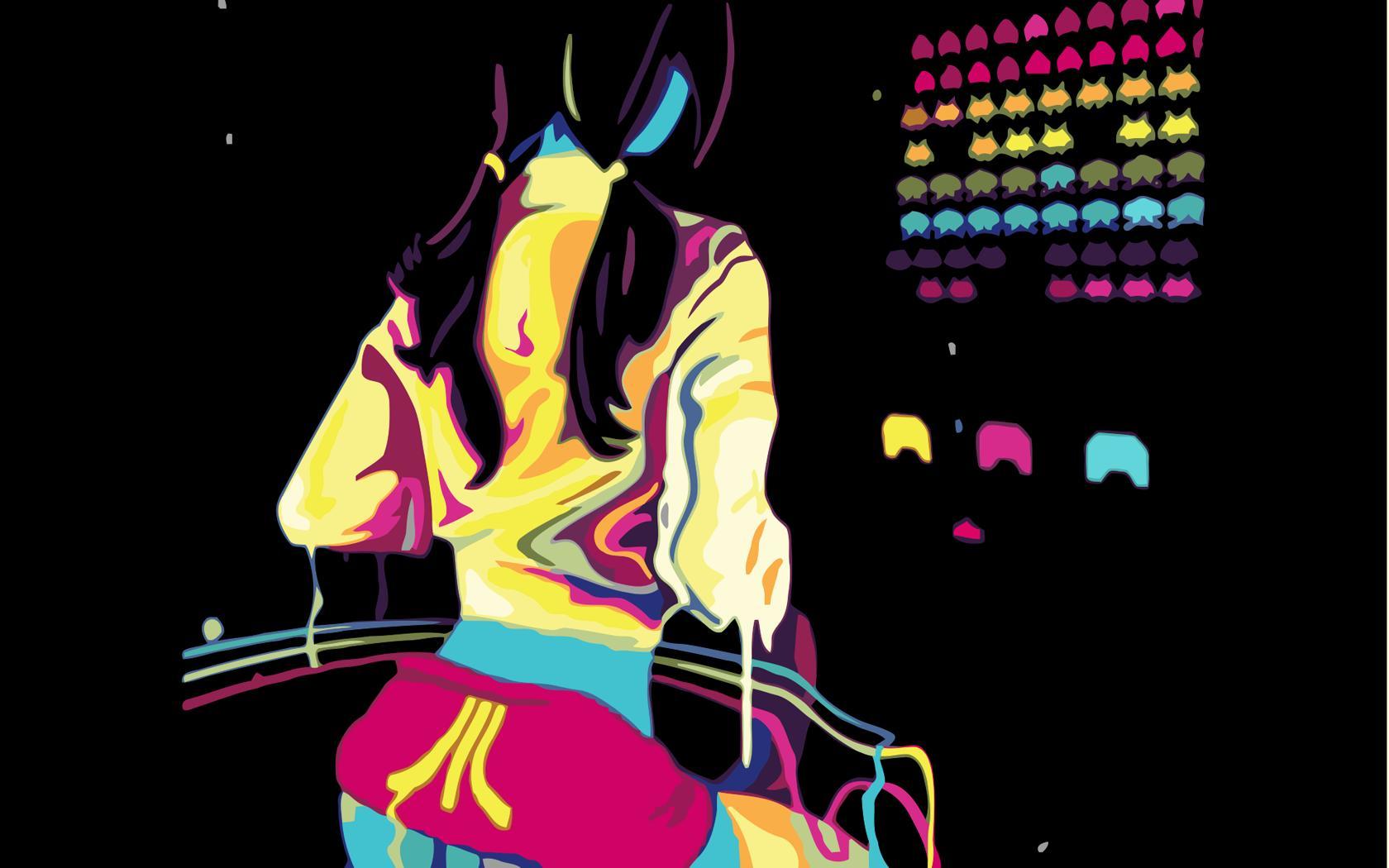 person playing arcade game