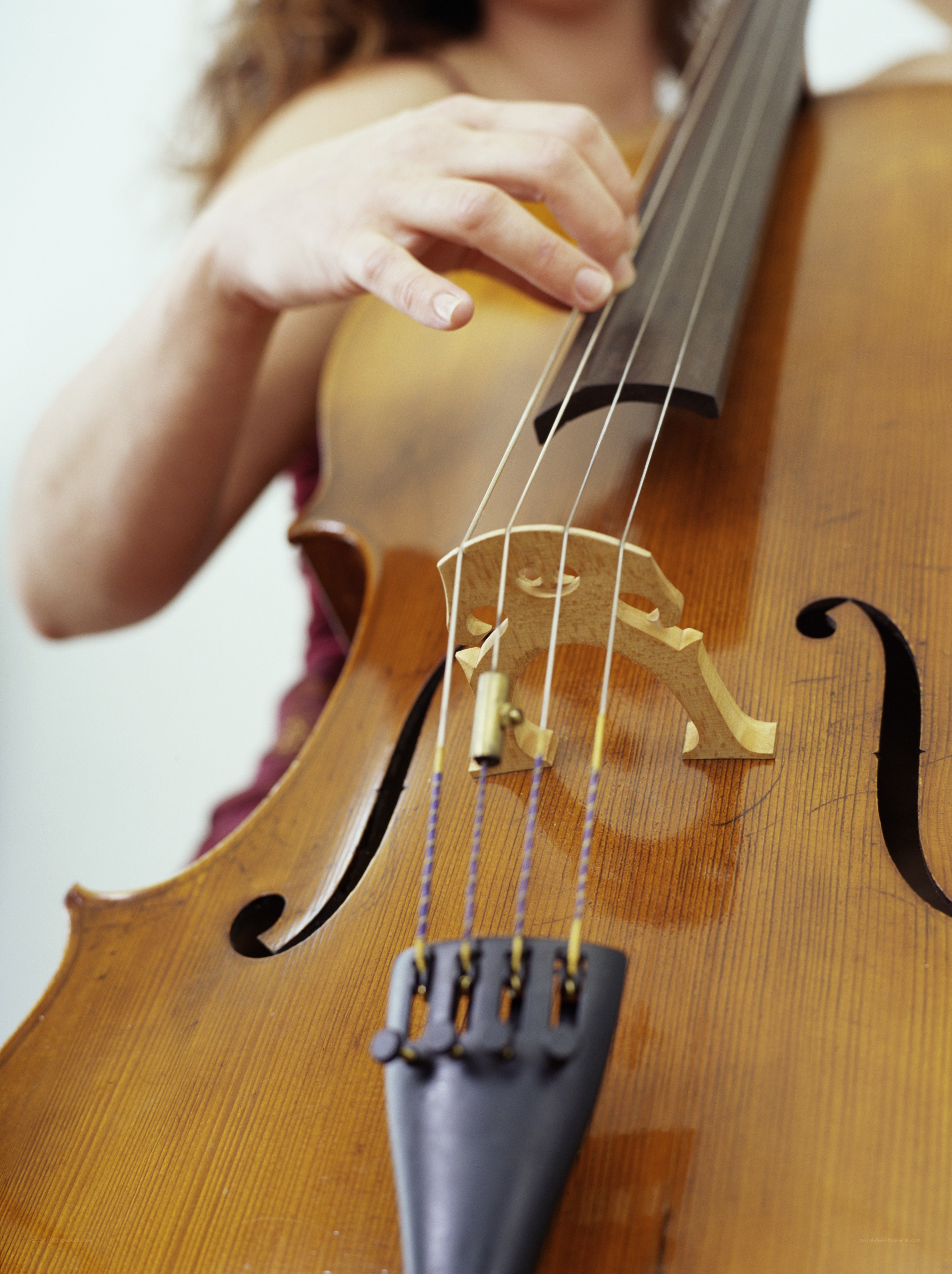 person playing cello