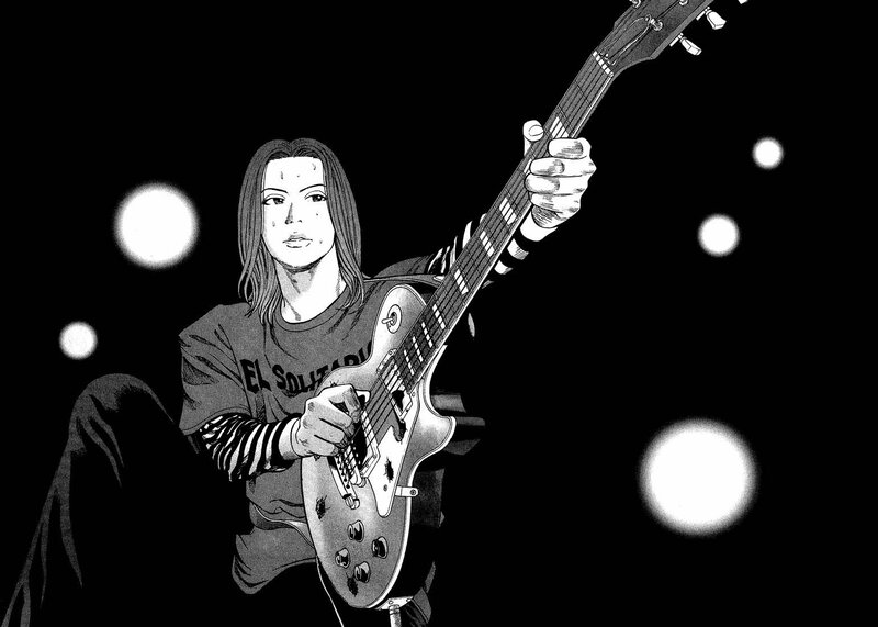Person Playing Electric Guitar — Black, Dramatic, Night