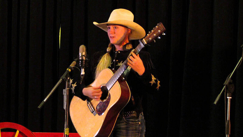 Person Playing Guitar — Black, Performing