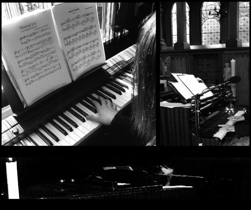 Person Playing Piano — Black