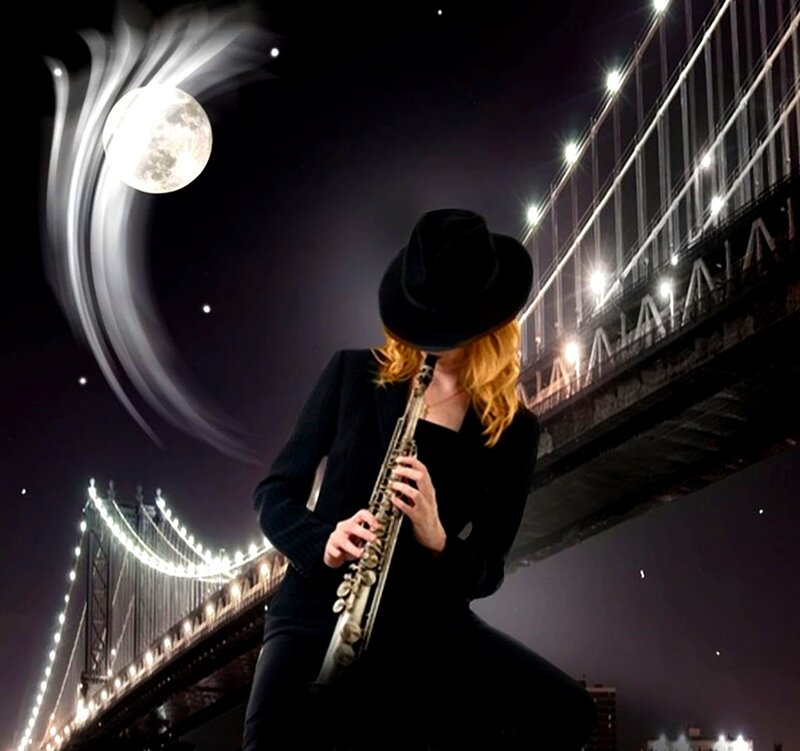 Person Playing Saxophone
