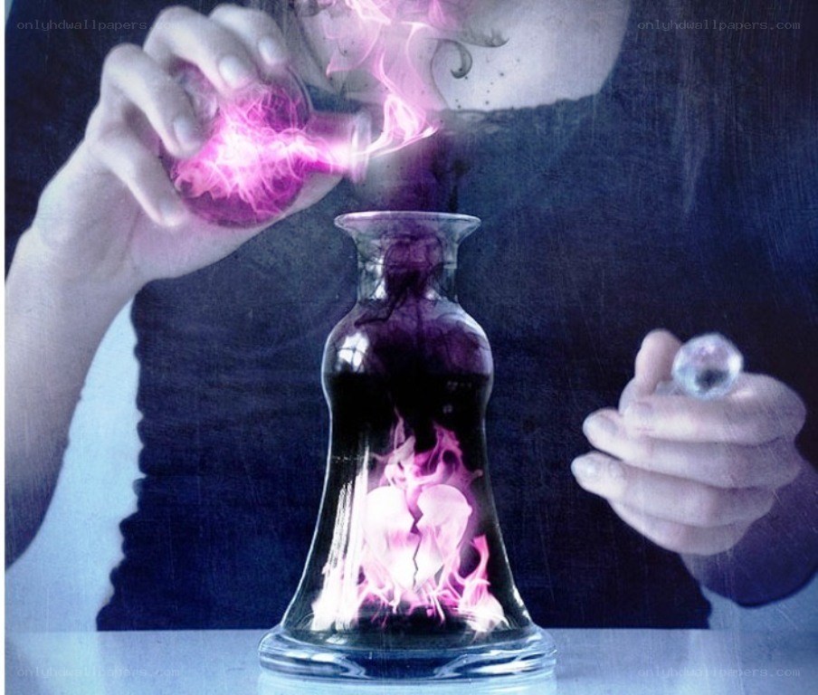 person pouring glowing liquid