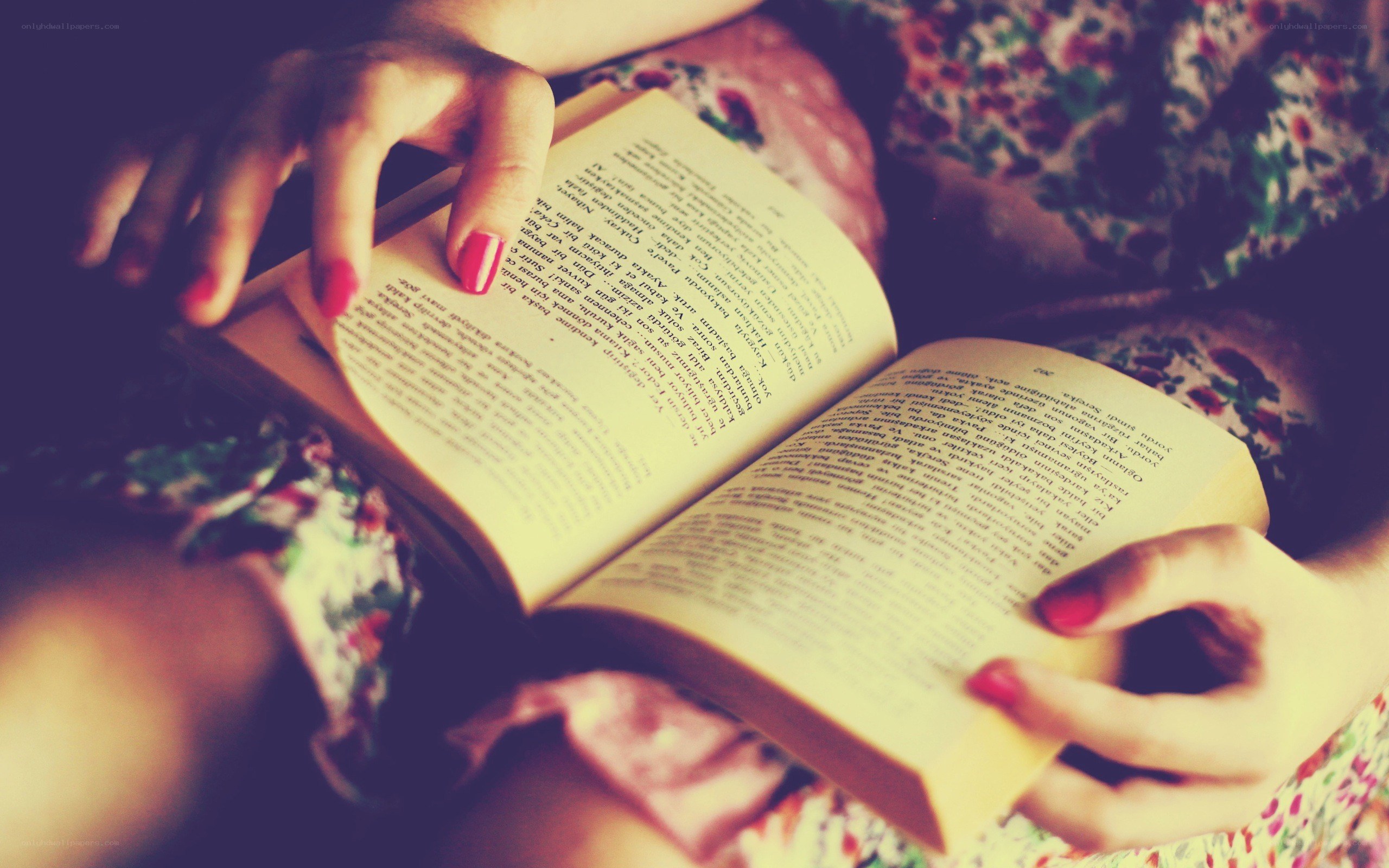 person reading a book