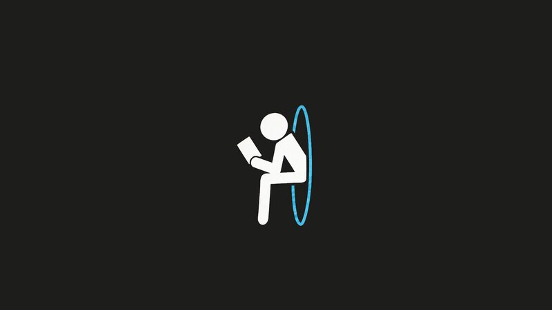 Person Reading Book — Black, Neutral