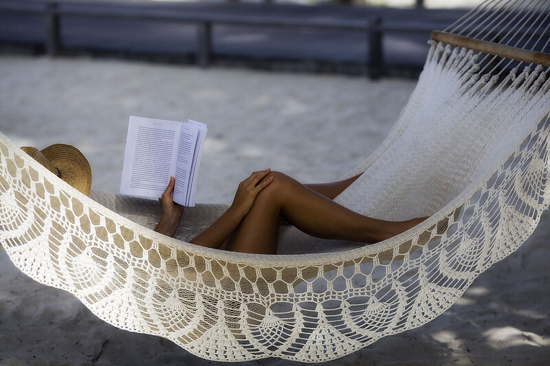 Person Reading in Hammock
