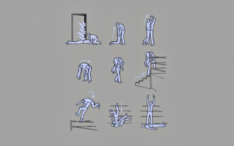 Person Rescuing Another
