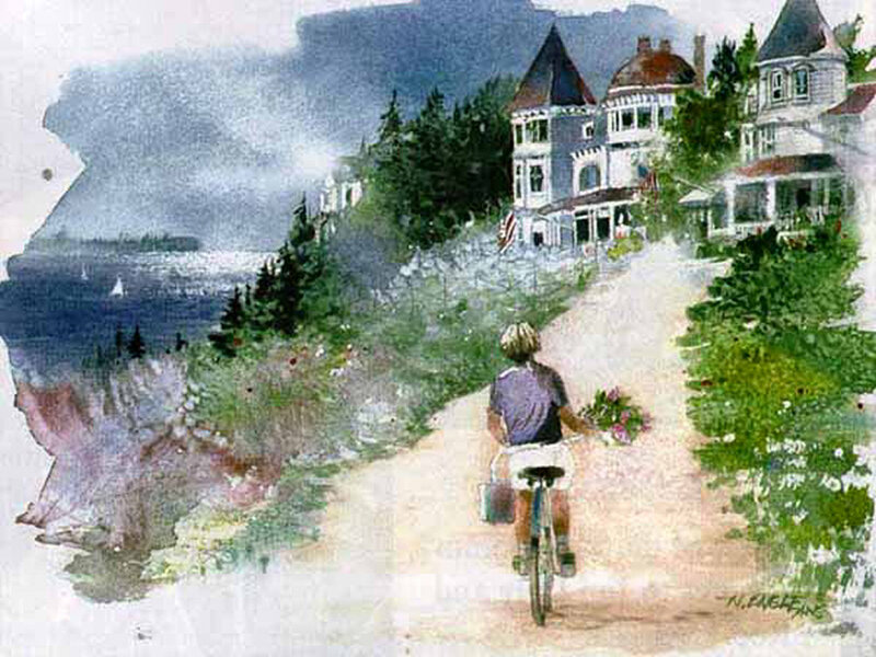Person Riding Bicycle