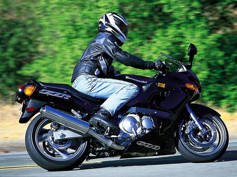 Person Riding Motorcycle — Black