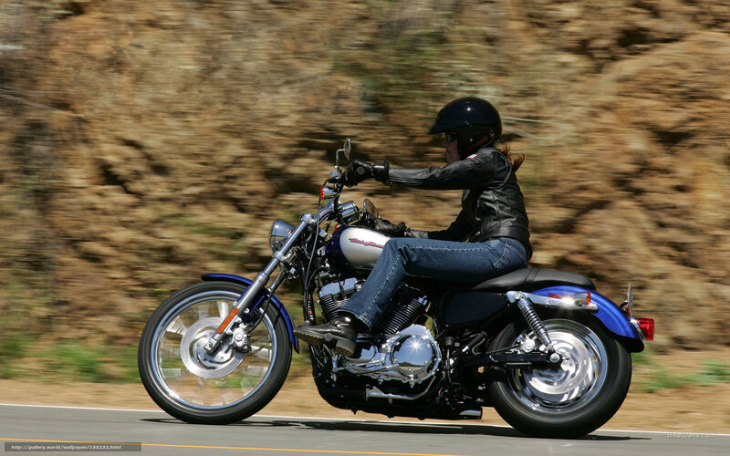 Person Riding Motorcycle — Blue, Dynamic