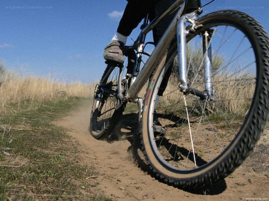 person riding mountain bike