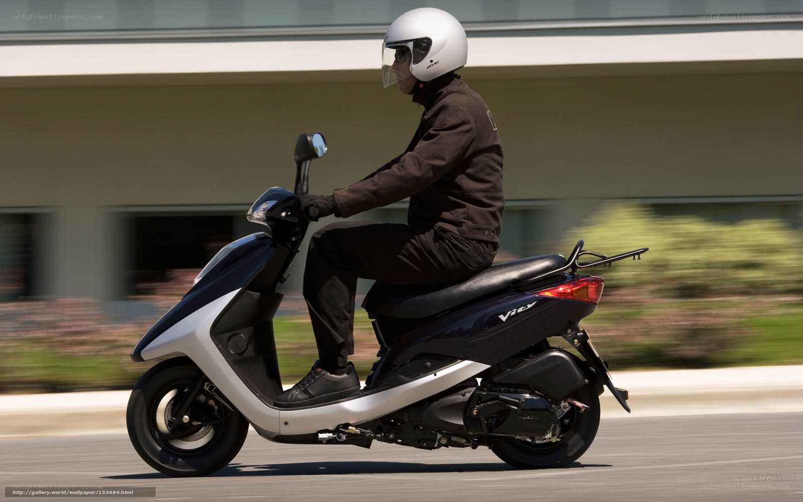 person riding scooter