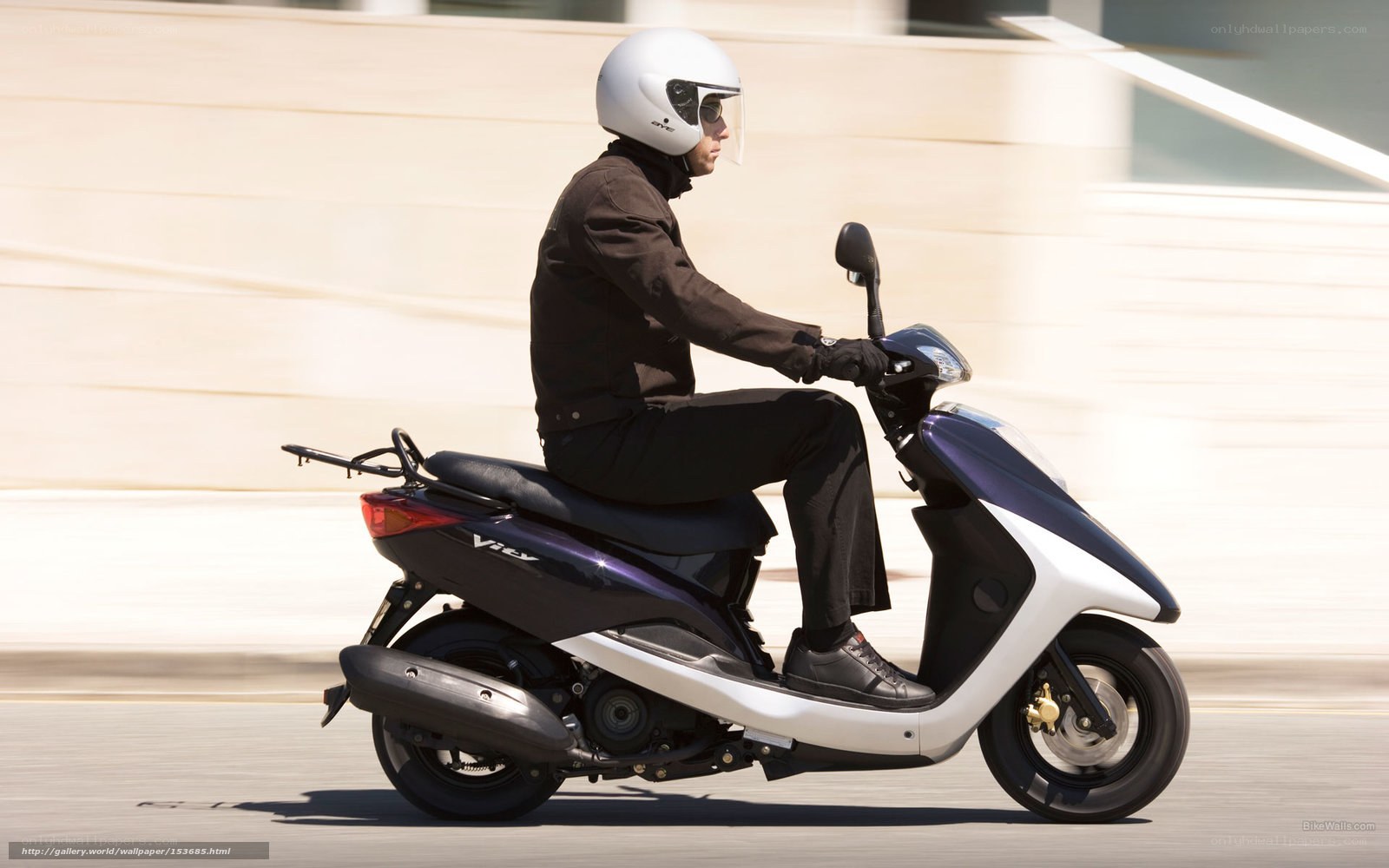 person riding scooter