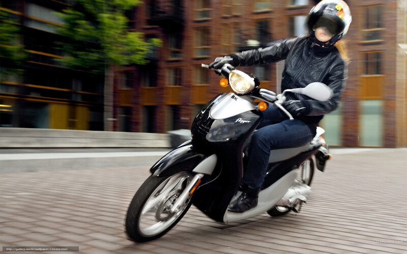 Person Riding Scooter — Black, Dynamic, Afternoon, Photograph, Helmet, Jacket