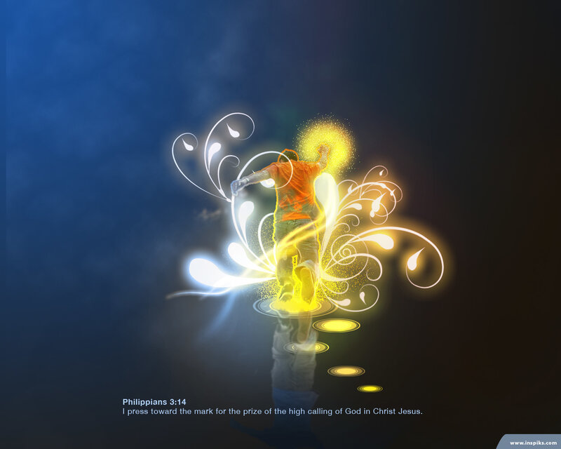 person running with light