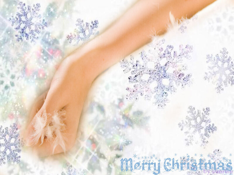 Person's Arm with Snowflakes