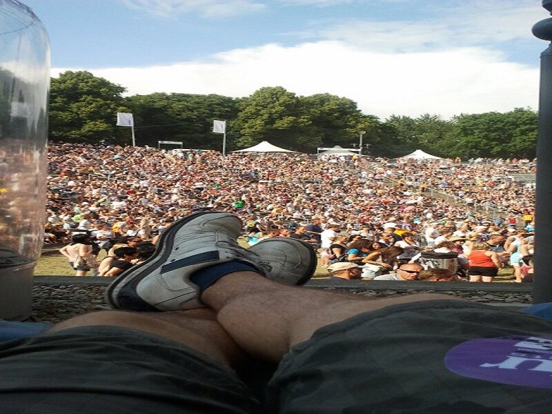 Person's Legs at Concert