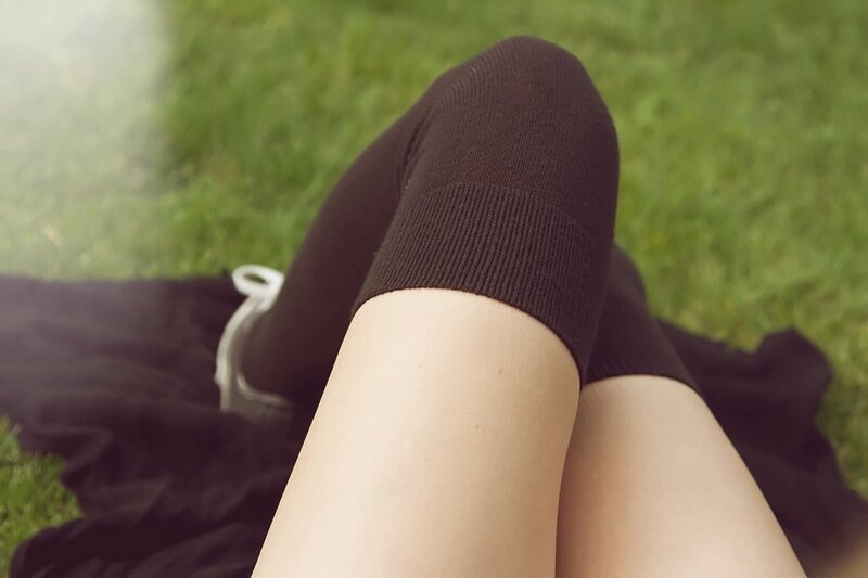 Person's Legs on Grass — Green, Calm