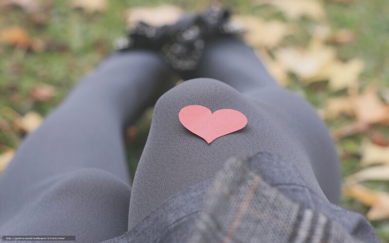 Person's Legs with Heart