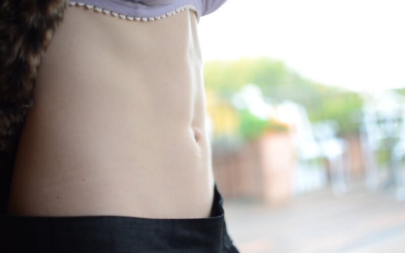 Person's Torso — White, Calm