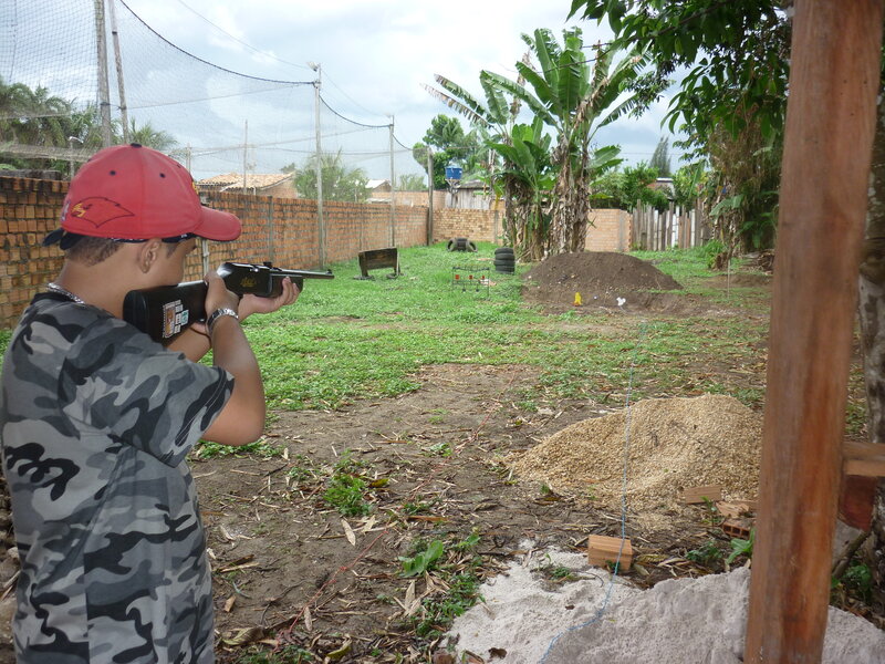 Person Shooting Rifle