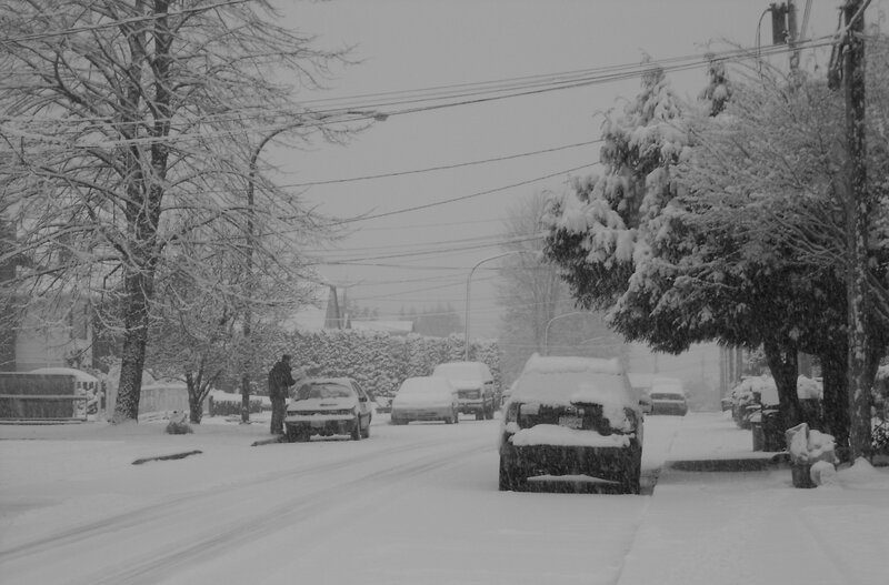 Person Shoveling Snow