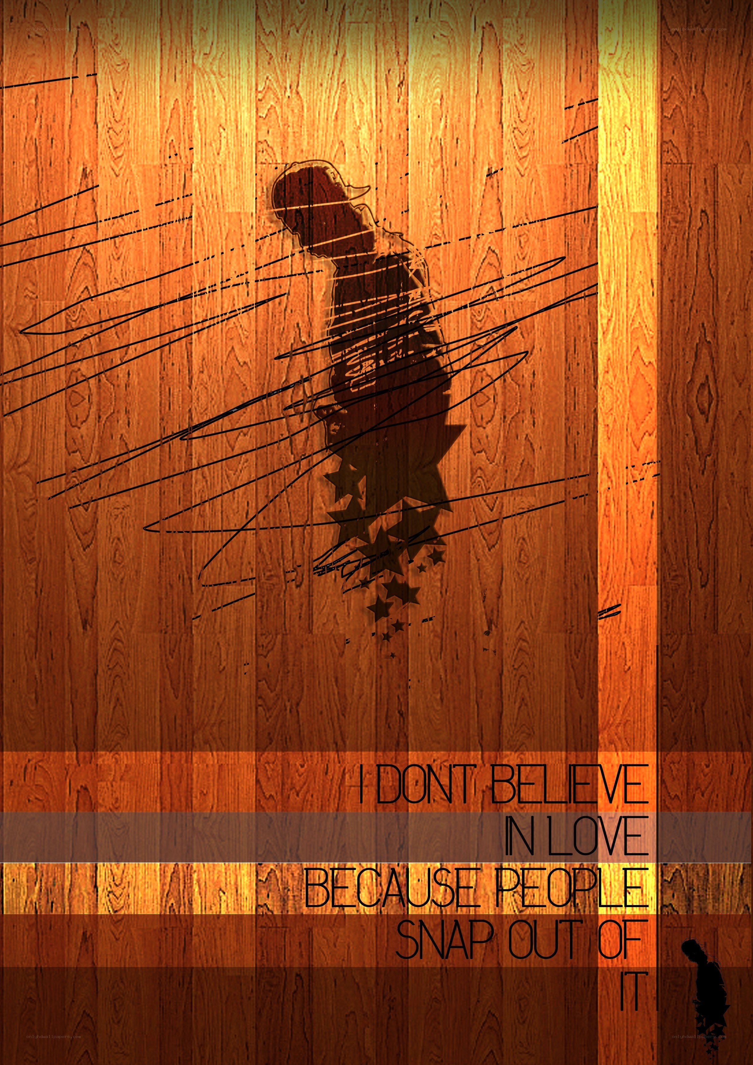 person silhouette on wood background