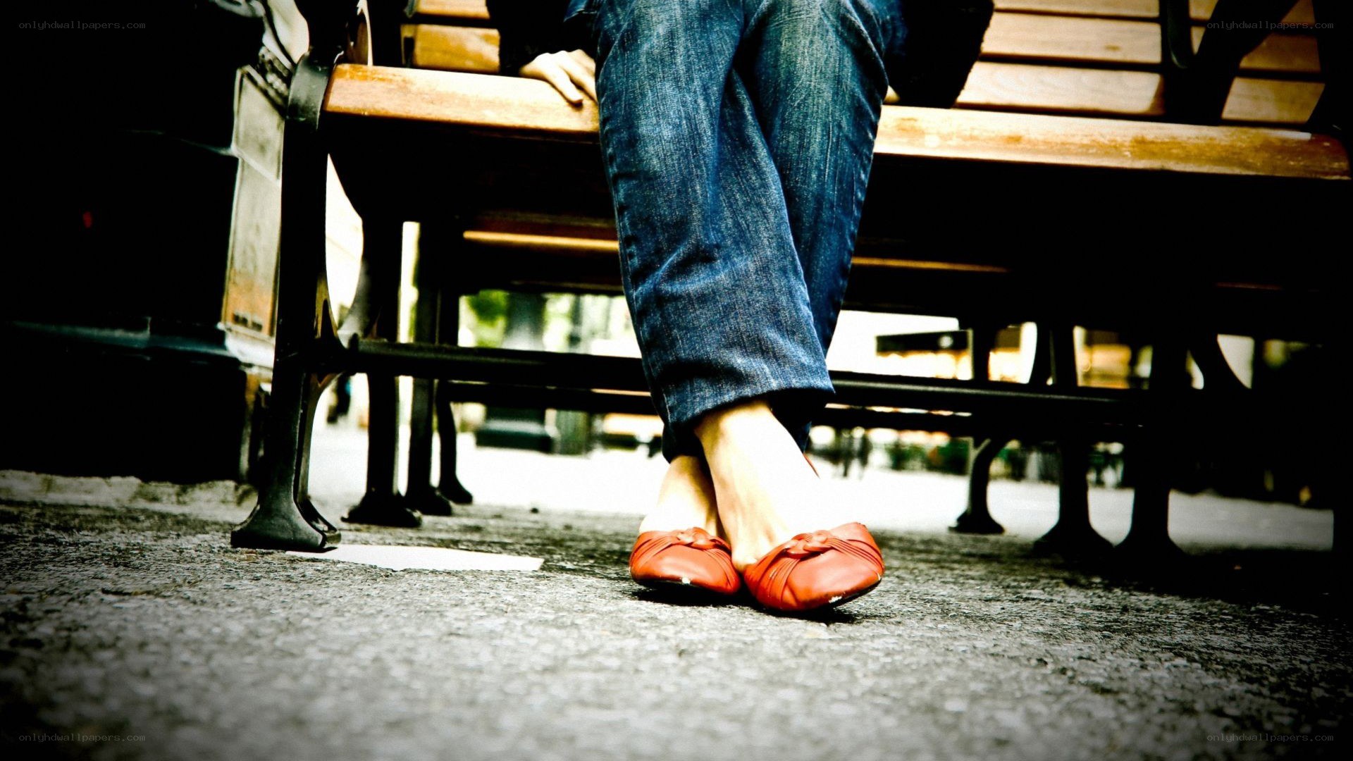 person sitting on a bench