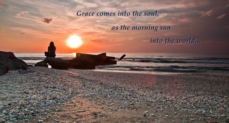 Person Sitting on Beach — Orange, Serene, Sunset